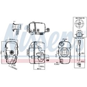 996181 Expansion Tank, coolant NISSENS - Top1autovaruosad