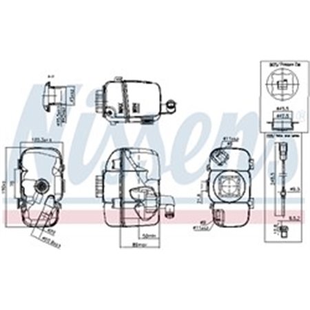 996181 Expansion Tank, coolant NISSENS