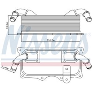 90937 Oil Cooler, engine oil NISSENS - Top1autovaruosad