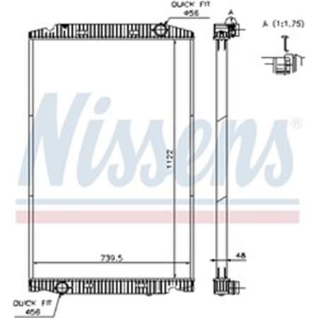 63329A Radiaator,mootorijahutus NISSENS