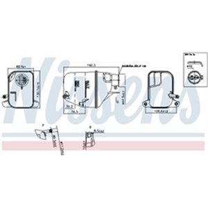 NISSENS 996168 - Coolant expansion tank (with plug) fits: MINI (R50, R53), (R52) 06.01-07.08