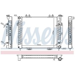 NIS 609901 Mootori radiaator sobib: JEEP GRAND CHEROKEE I 5.2/5.9 01.92 04.9