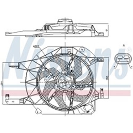 85883 Fan, engine cooling NISSENS