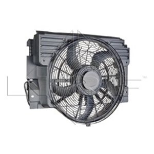 NRF 47218 - Radiator fan (with housing) fits: BMW X5 (E53) 3.0-4.8 01.00-10.06