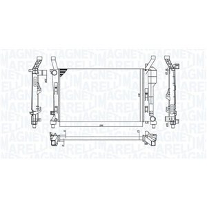 350213126200 Mootoriradiaator (manualna) MERCEDES A (W169), B (W245) 1.5/1.7 0