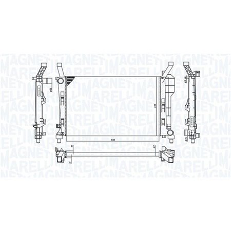 350213126200 Radiaator,mootorijahutus MAGNETI MARELLI