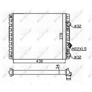 NRF 509519 - Engine radiator fits: SEAT AROSA; VW LUPO I, POLO, POLO III 1.0-1.9D 10.94-07.05