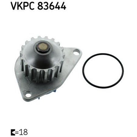 SKF VKPC 83644 - Water pump fits: CITROEN BERLINGO, BERLINGO/MINIVAN, C2, C2 ENTERPRISE, C3 I, C3 II, C3 PLURIEL, NEMO, NEMO/MIN