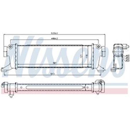 96782 Kompressoriõhu radiaator NISSENS