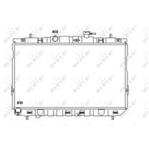 NRF 53355 Mootori radiaator sobib: HYUNDAI COUPE II, ELANTRA III, TIBURON 1