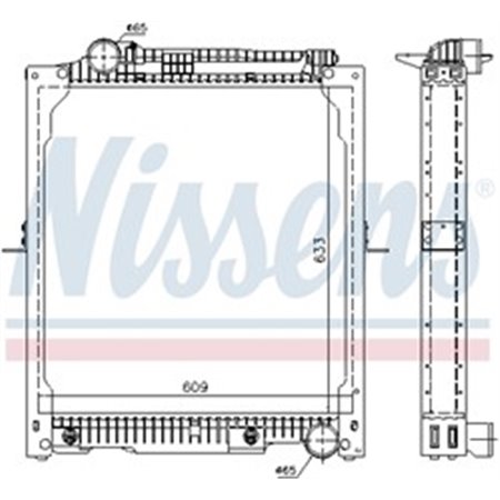 62647A Radiator, engine cooling NISSENS