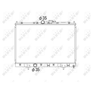 NRF 53792 Mootori radiaator sobib: MITSUBISHI PAJERO PININ I 1.8/2.0 10.99 