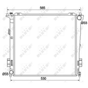 NRF 53109 Mootori radiaator sobib: HYUNDAI I30 KIA CEE'D, PRO CEE'D 1.6D 1