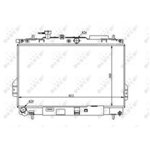 NRF 53362 Mootori radiaator sobib: HYUNDAI MATRIX 1.6/1.8 06.01 08.10