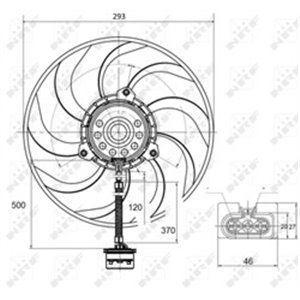 47373 Fan, engine cooling NRF - Top1autovaruosad