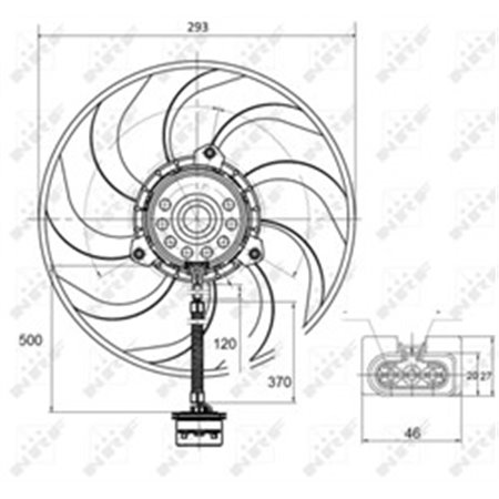 47373 Fan, engine cooling NRF