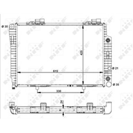 51282 Radiaator,mootorijahutus NRF