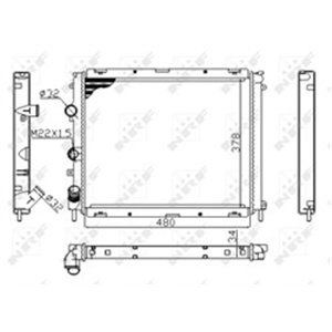 NRF 53209A Mootori radiaator (Manuaalne) sobib: RENAULT CLIO II, KANGOO, KAN