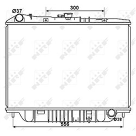 NRF 53517 - Engine radiator fits: OPEL MONTEREY A 3.1D/3.2 08.91-07.98