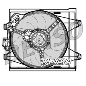DENSO DER09048 - Radiator fan (with housing) fits: FIAT 500 1.2/1.3D/1.4 07.07-