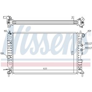 630121 Radiaator,mootorijahutus NISSENS - Top1autovaruosad