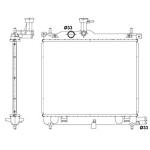 53025 Radiaator,mootorijahutus NRF - Top1autovaruosad