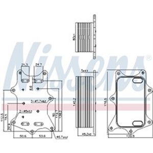 91275 Öljynjäähdytin, moottoriöljy NISSENS - Top1autovaruosad