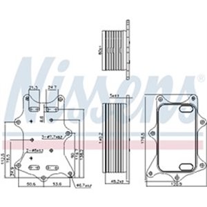 NIS 91275 Oil radiator fits: MERCEDES C T MODEL (S205), C (W205) 1.6D 05.14