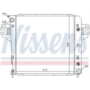 NISSENS 61017 - Engine radiator fits: JEEP CHEROKEE, LIBERTY 3.7 09.01-