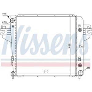 NIS 61017 Mootori radiaator sobib: JEEP CHEROKEE 3.7 09.01 01.08