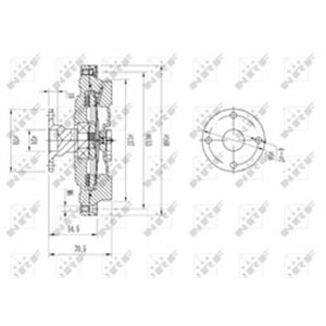 NRF 49608 Ventilaatori sidur sobib: HYUNDAI H 1, H 1 / STAREX, H 1 CARGO, H