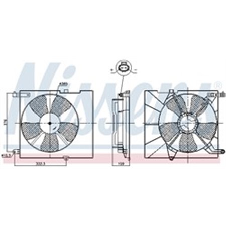 85746 Fan, engine cooling NISSENS