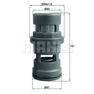 TO 18 114 Thermostat, oil cooling MAHLE - Top1autovaruosad