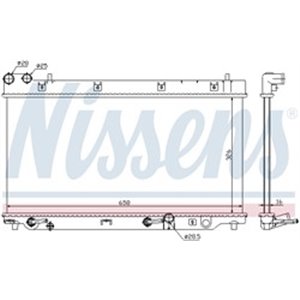 NIS 68098 Mootori radiaator sobib: HONDA JAZZ II 1.2/1.3 03.02 07.08