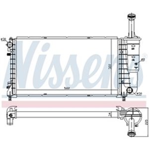 NIS 61898 Mootori radiaator sobib: FIAT IDEA LANCIA MUSA, YPSILON 1.4/1.4L