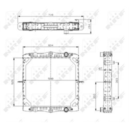 519569 Радиатор, охлаждение двигателя NRF