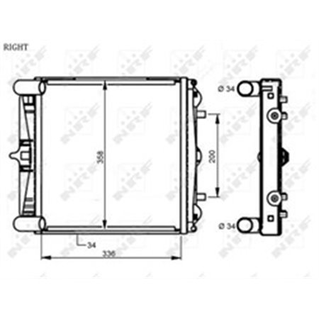 59131 Radiaator,mootorijahutus NRF