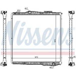 NISSENS 67291 - Engine radiator (with frame) fits: SCANIA P,G,R,T DC09.108-DT16.08 03.04-