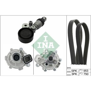 INA 529 0371 30 - Multi-V-Belt kit (rolls and water pump) fits: MAZDA 2, 3 1.5 09.13-05.19