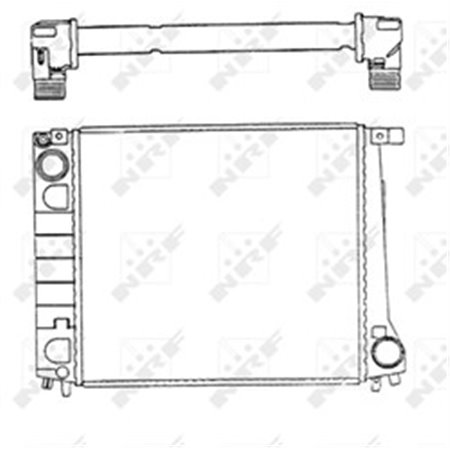 51349 Radiaator,mootorijahutus NRF