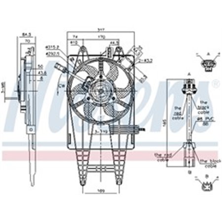 85162 Fan, engine cooling NISSENS