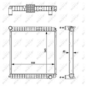 58827 Radiator, engine cooling NRF - Top1autovaruosad