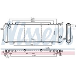 61008 Radiaator,mootorijahutus NISSENS - Top1autovaruosad