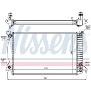 NIS 60314A Mootori radiaator (koos esimeste sobivate elementidega) sobib: AU