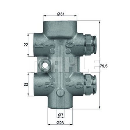 TO 8 80 Termostaatti, öljyn jäähdytys MAHLE