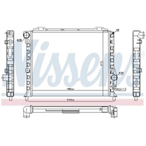 60051 Radiaator,mootorijahutus NISSENS - Top1autovaruosad