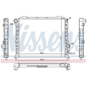 NISSENS 60051 - Engine radiator fits: ALFA ROMEO 164, 75, 90 2.0/2.5 10.84-09.98