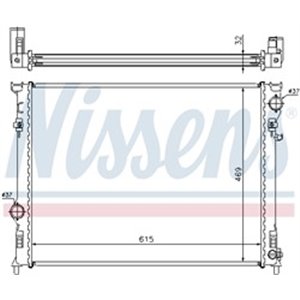 NISSENS 61014A - Engine radiator (Manual, with first fit elements) fits: CHRYSLER 300C; LANCIA THEMA 2.7-6.4 09.04-