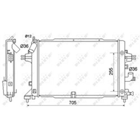 53145 Radiator, engine cooling NRF