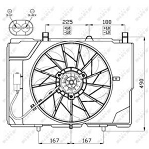 47466 Fan, engine cooling NRF - Top1autovaruosad